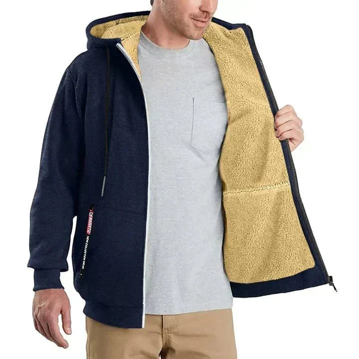Veste à capuche zippée en polaire
