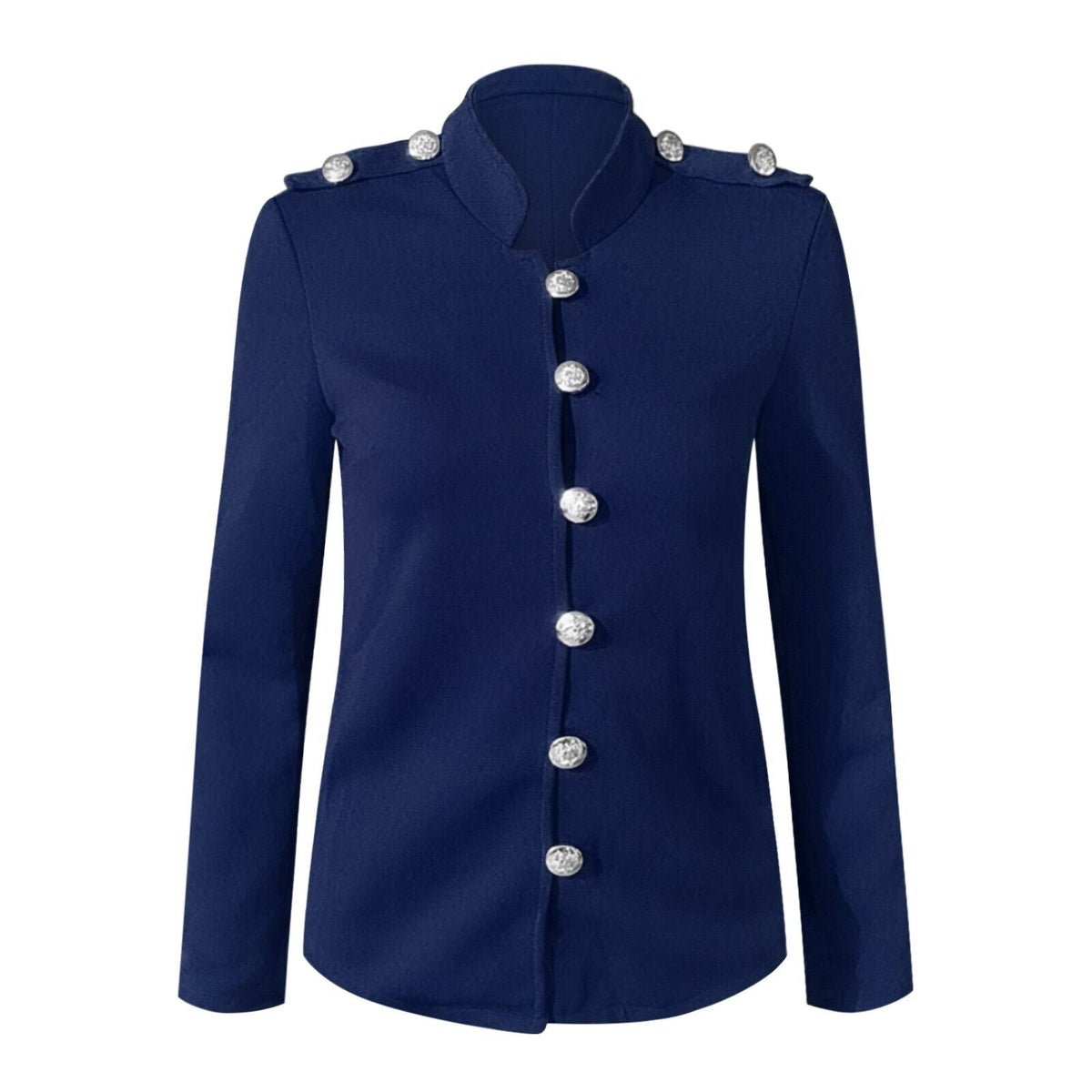 Veste blazer cintrée pour femme avec boutons devant