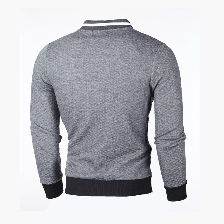 Veste de sport slim fit pour homme à texture gaufrée à carreaux