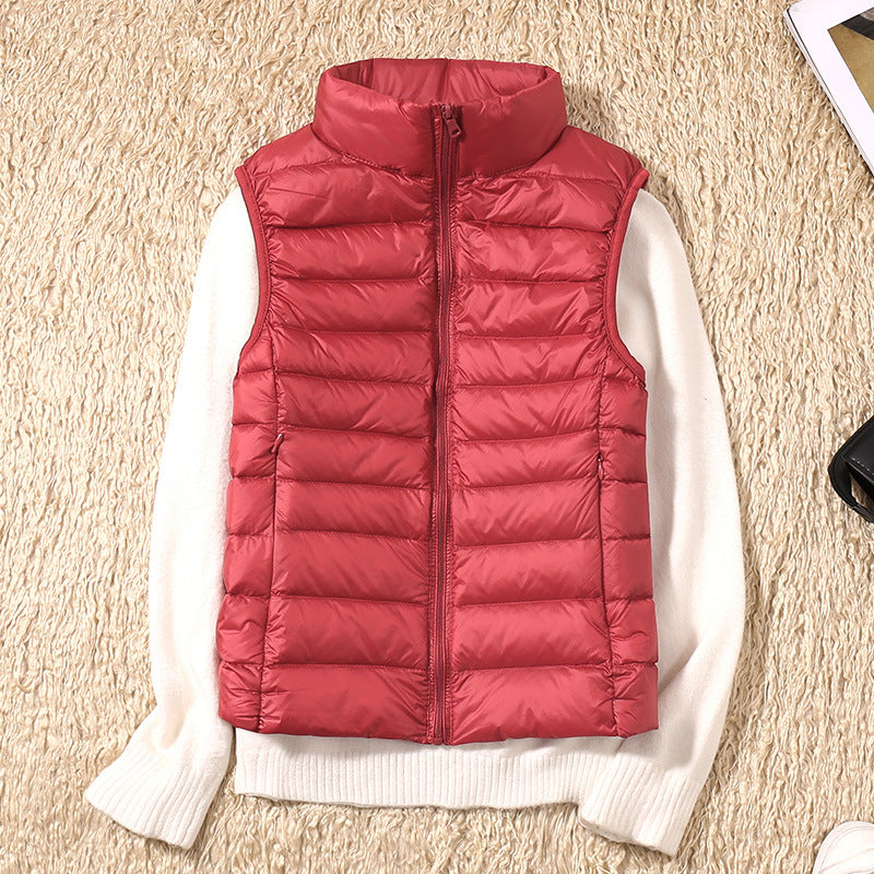 Veste imperméable en plumes de canard blanc