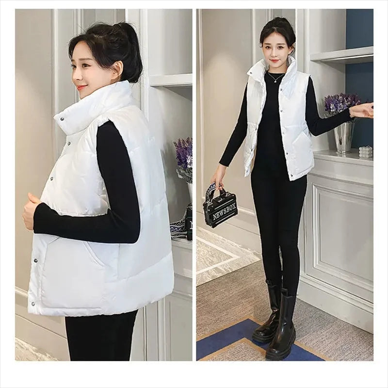 Veste sans manches | Longue et chaude