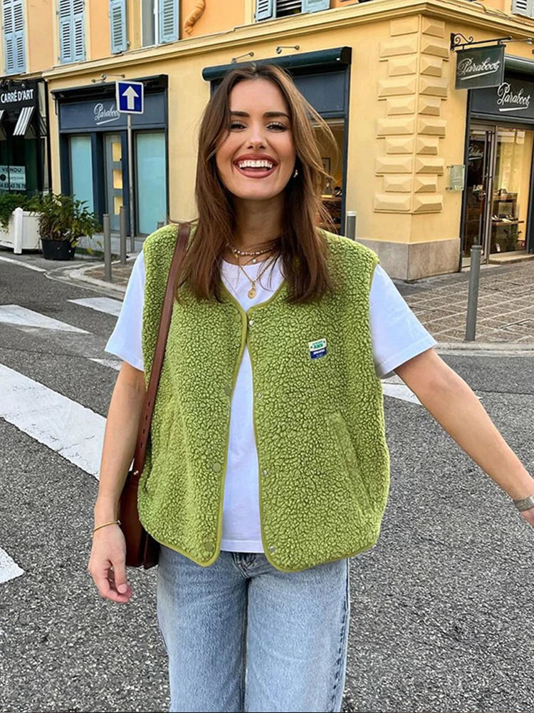 Veste sans manches polyvalente et confortable
