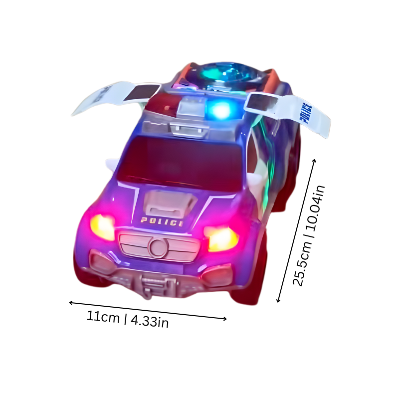Voiture de police jouet avec lumières et sons pour enfants