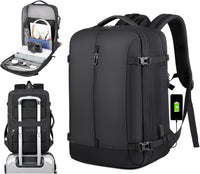 40L rozšíriteľný nepremokavý cestovný batoh s USB portom a priehradkou na 17” (43,18 cm) notebook – AirVoyage