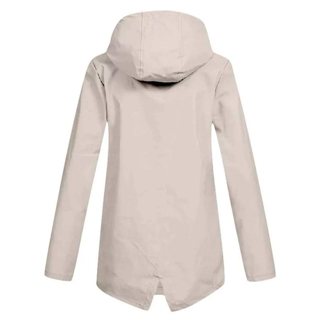 Anorak à capuche mi-long pour femme