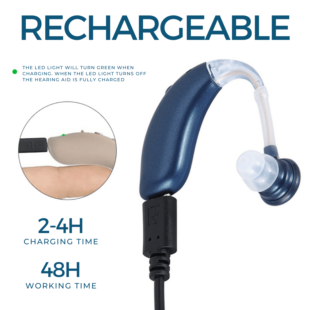 Appareil auditif rechargeable - Son clair et longue autonomie