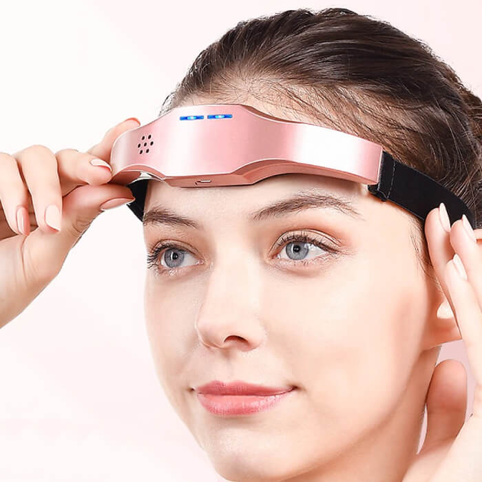 Appareil de massage crânien portable pour le soulagement des maux de tête et de la migraine avec technologie TENS avancée