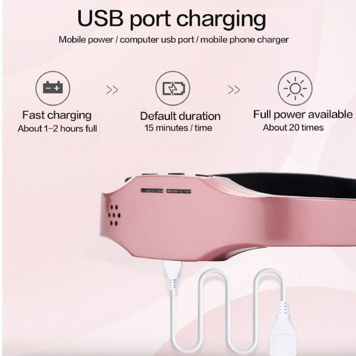 Appareil de massage crânien portable pour le soulagement des maux de tête et de la migraine avec technologie TENS avancée