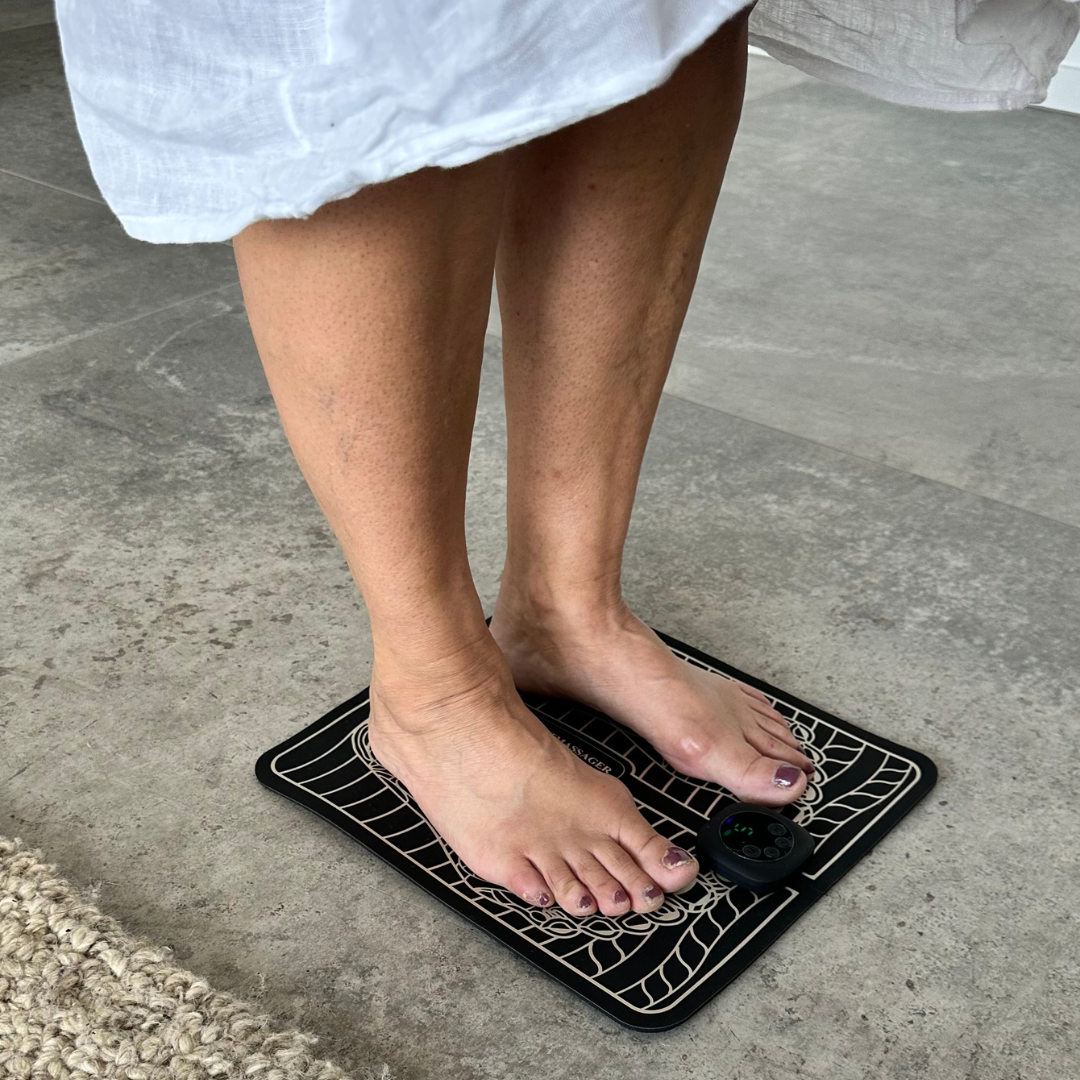 Appareil de massage des pieds EMS pour soulagement de la douleur - thérapie et récupération