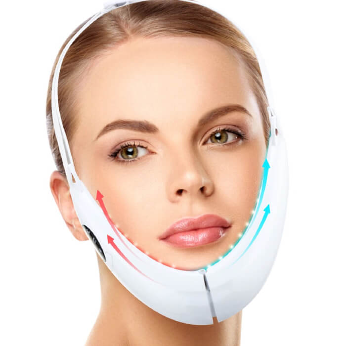 Appareil de tonification et de lifting du visage en V à micro-courants et technologie infrarouge
