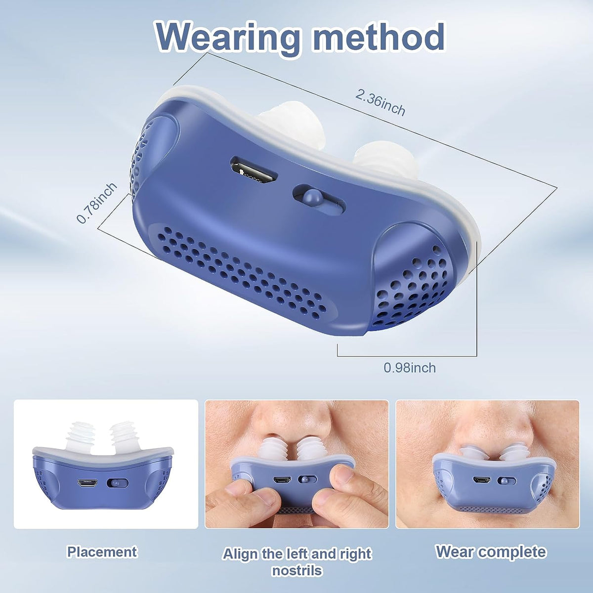 Appareil micro CPAP anti-apnée du sommeil - Anti-ronflement