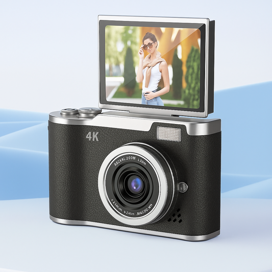 Appareil photo numérique 4K avec écran orientable et enregistreur vidéo pour vlogging
