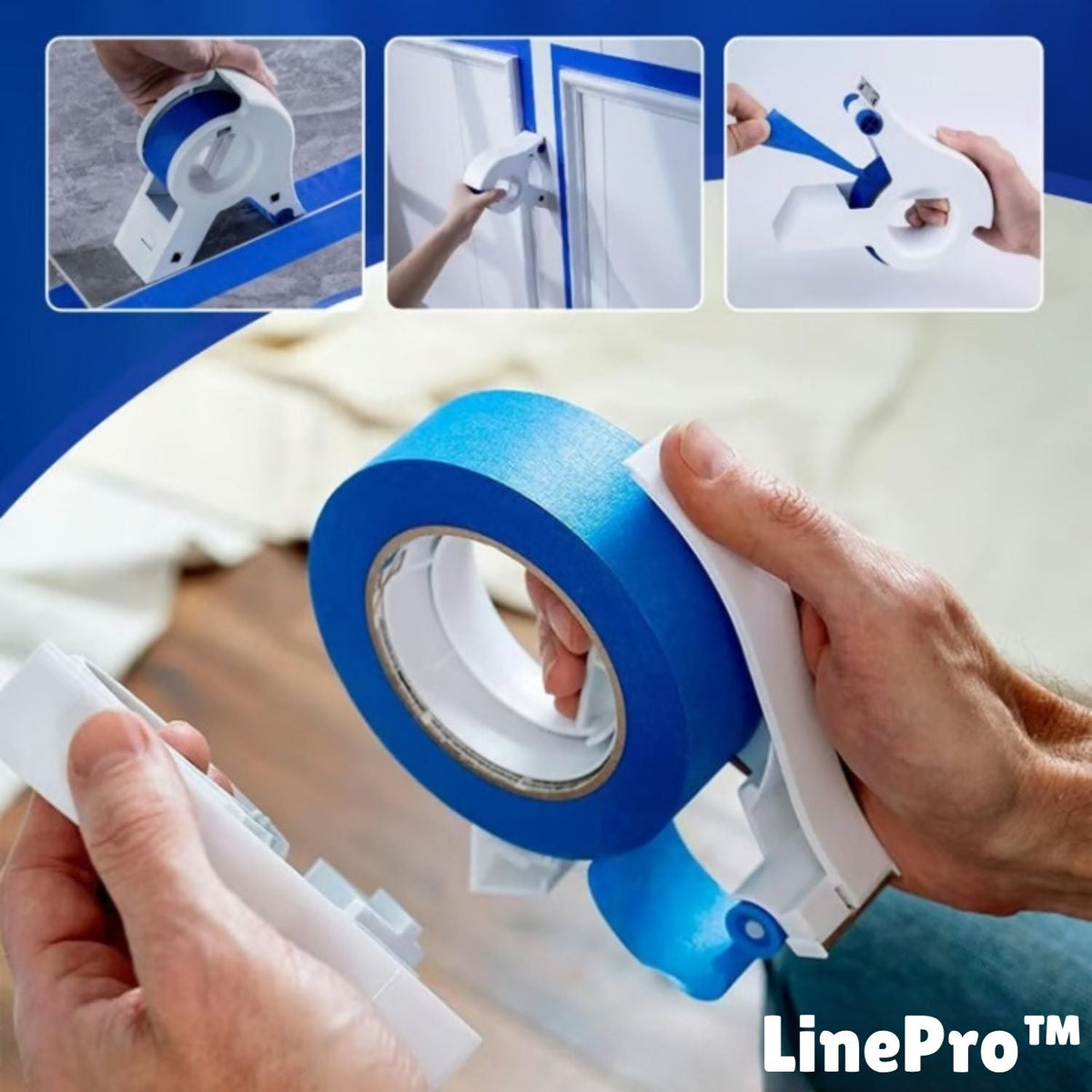 Applicateur de ruban de masquage pour bords de peinture nets – pour murs