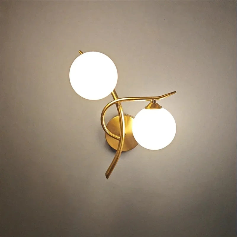 Applique LED design scandinave double sphère