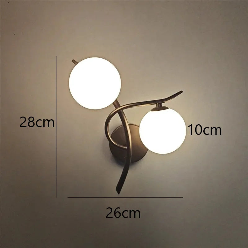Applique LED design scandinave double sphère