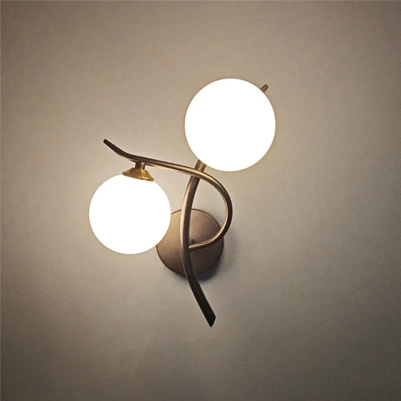 Applique LED design scandinave double sphère