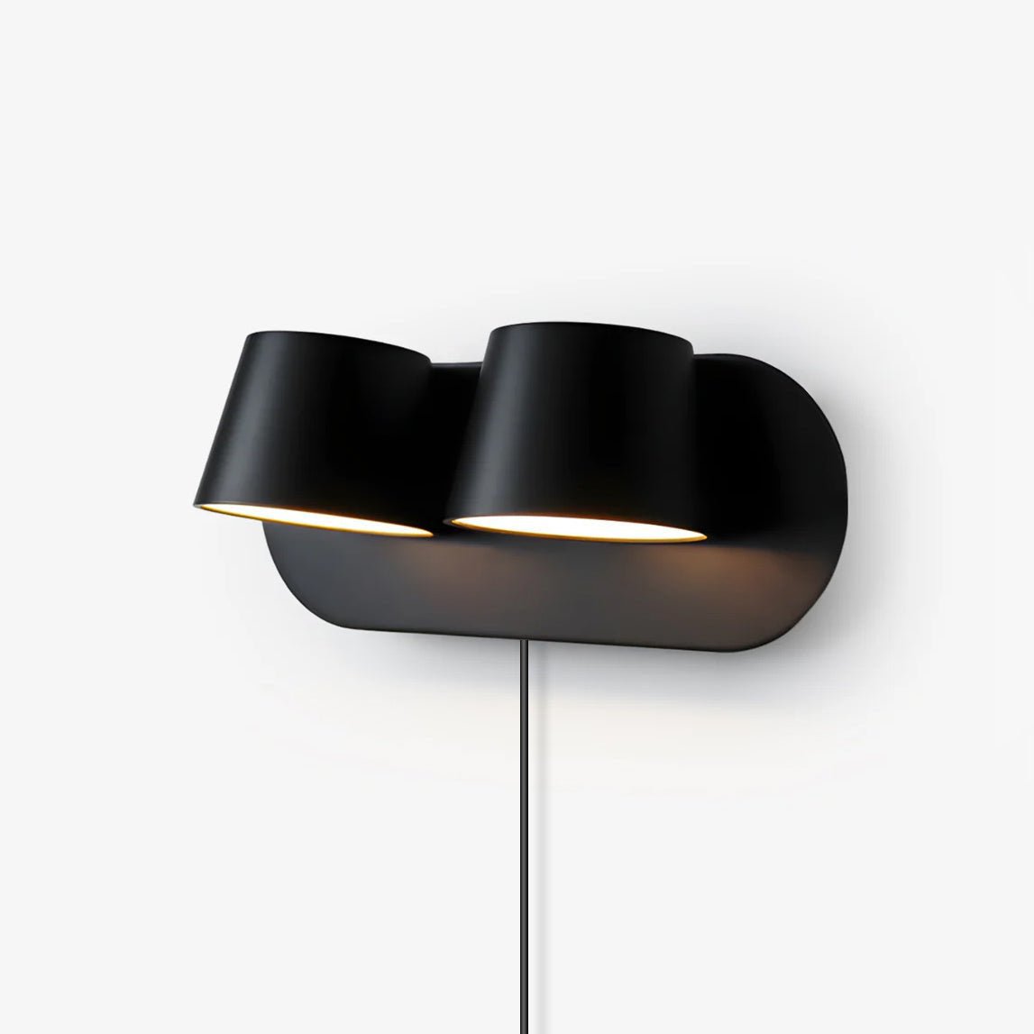 Applique liseuse LED finition noire et blanche