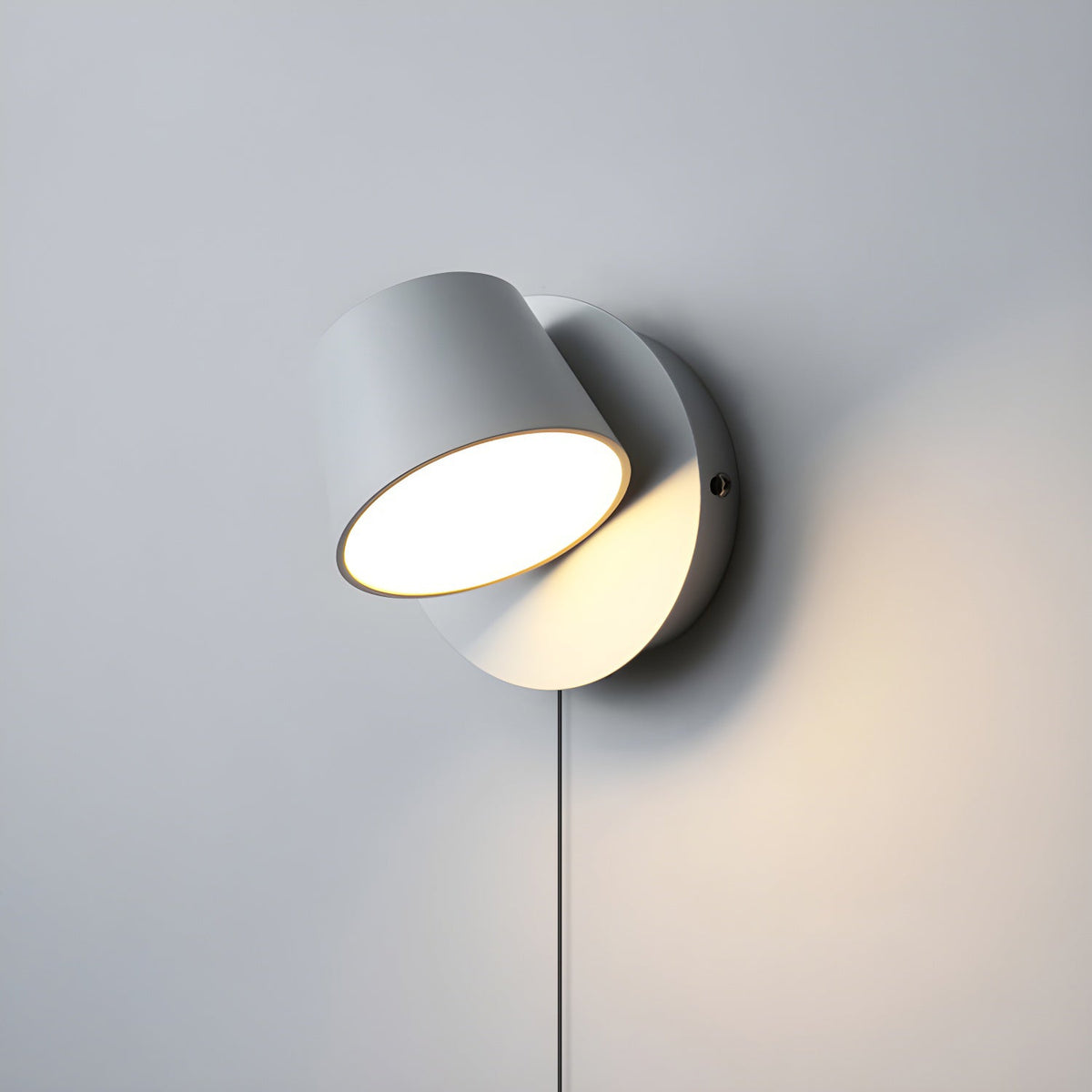 Applique liseuse LED finition noire et blanche