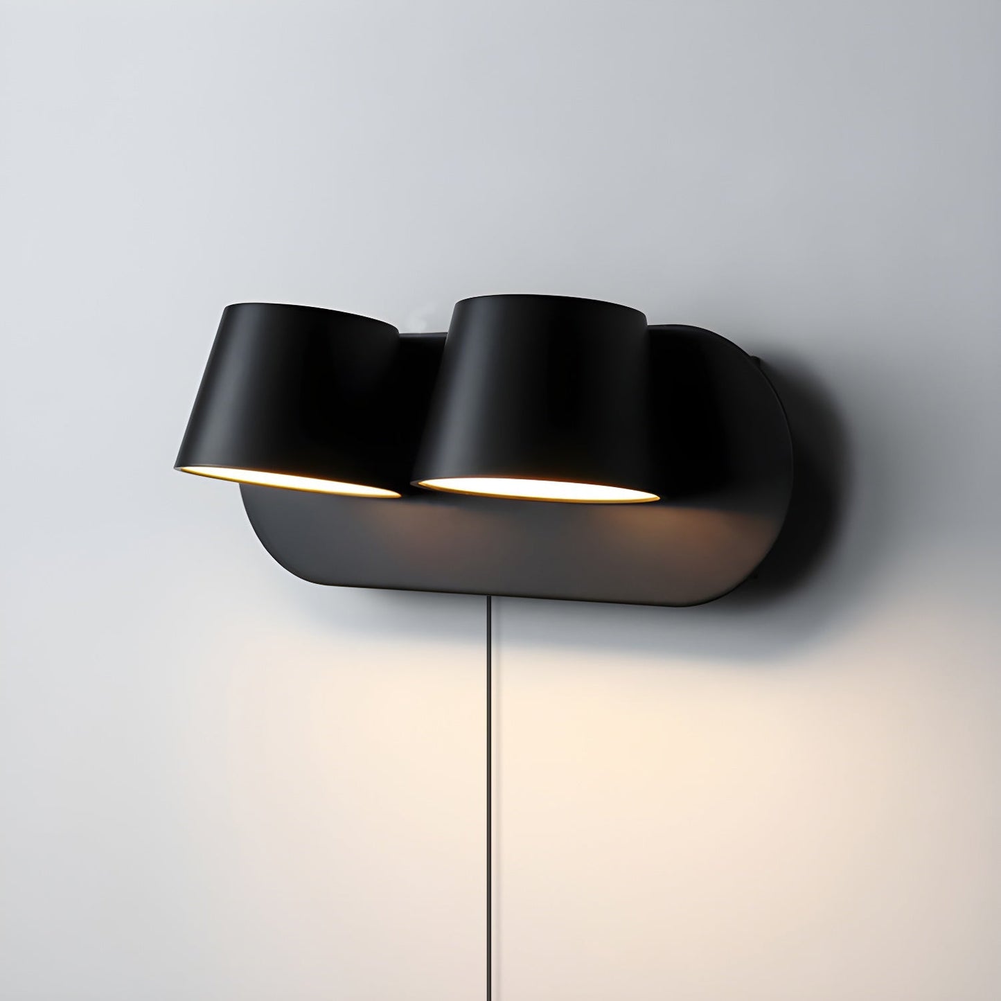 Applique liseuse LED finition noire et blanche