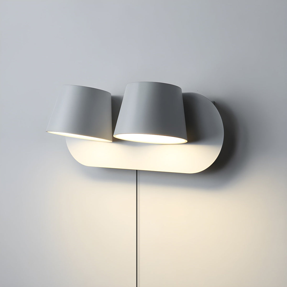 Applique liseuse LED finition noire et blanche