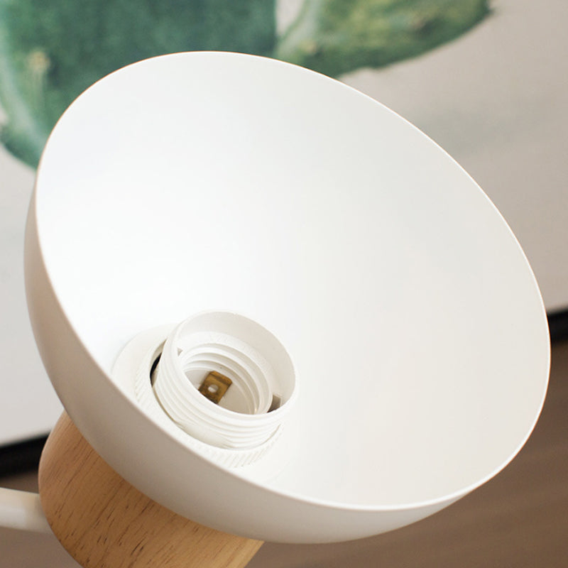 Applique murale en bois avec oiseau style scandinave | Lampe LED de chevet