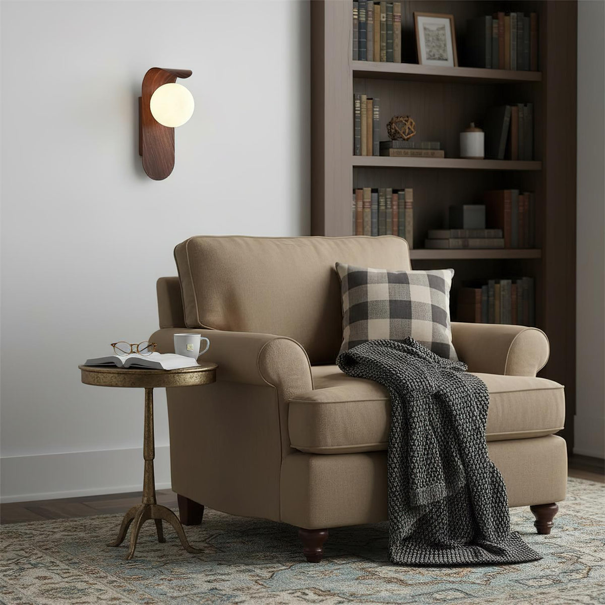 Applique murale globe mat, luminaire résistant à l'humidité pour salle de bain ou extérieur