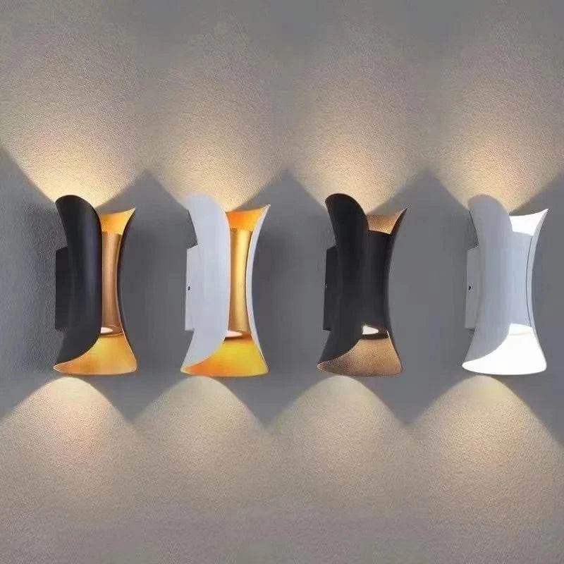 Applique murale LED bidirectionnelle pour intérieur et extérieur IP65