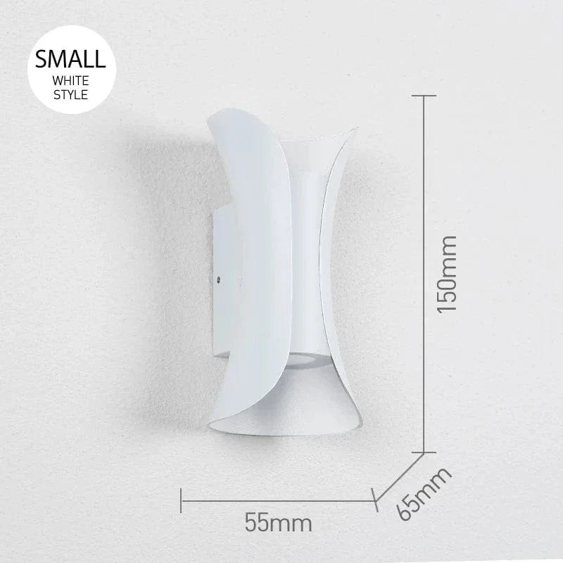 Applique murale LED bidirectionnelle pour intérieur et extérieur IP65