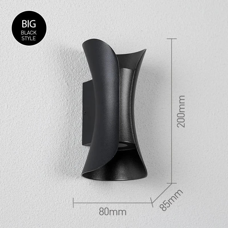 Applique murale LED bidirectionnelle pour intérieur et extérieur IP65