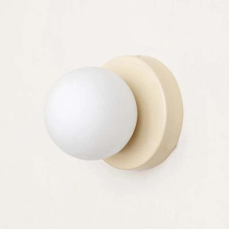 Applique murale LED Macaron en verre teinté, design moderne