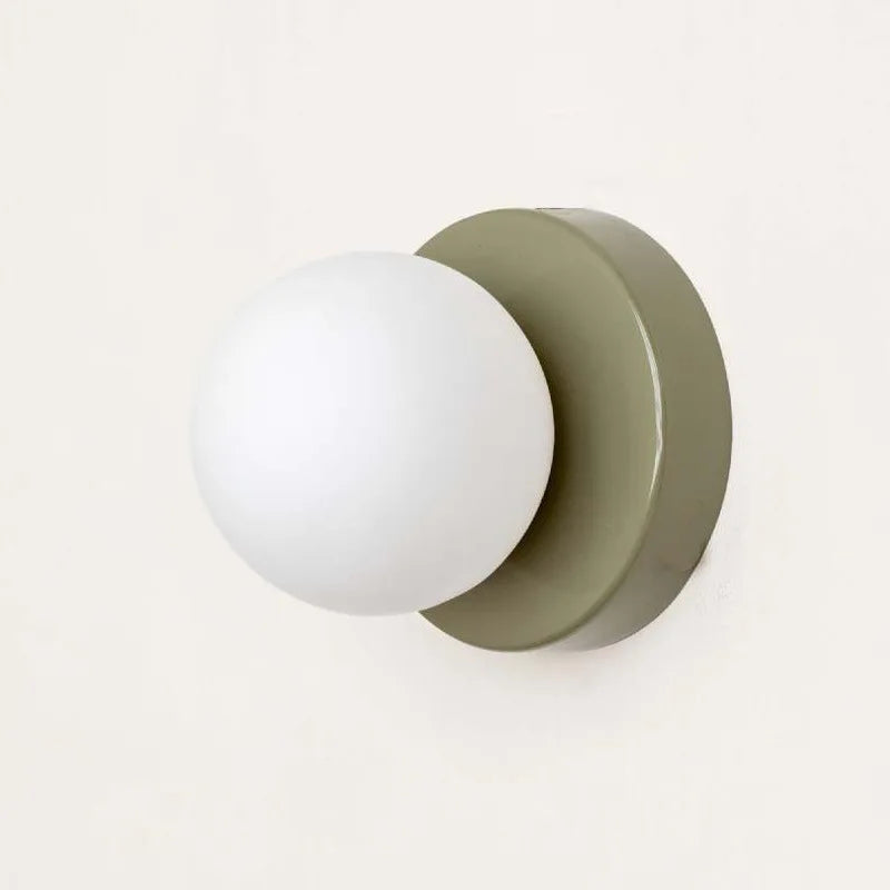 Applique murale LED Macaron en verre teinté, design moderne