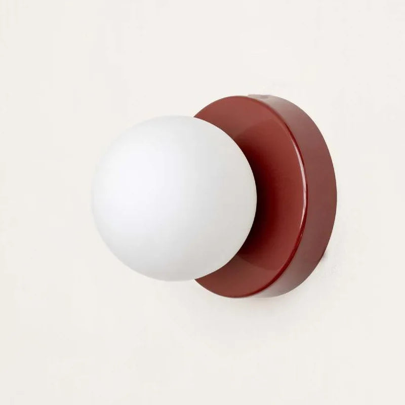 Applique murale LED Macaron en verre teinté, design moderne
