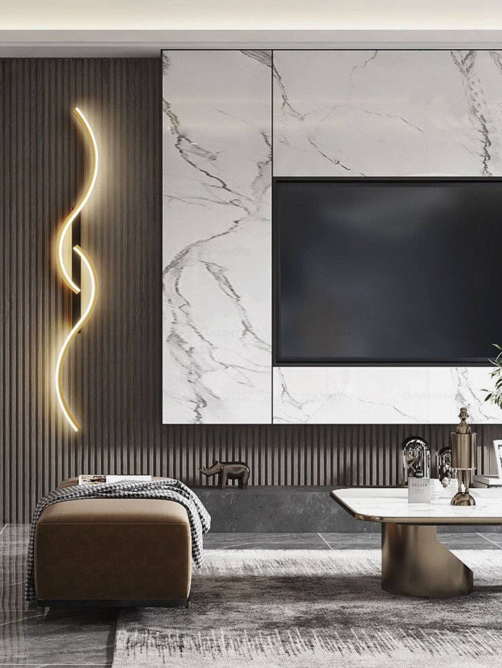 Applique murale LED moderne aux formes géométriques épurées