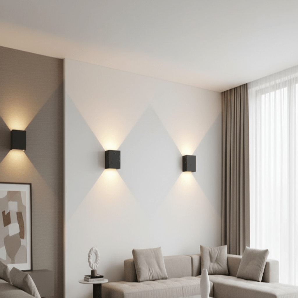 Applique murale LED sans fil à faisceau lumineux réglable