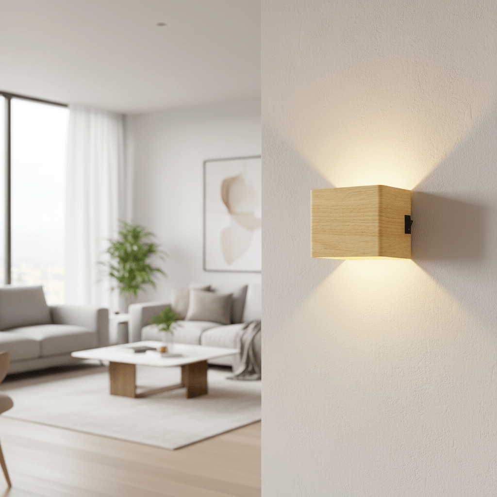 Applique murale LED sans fil à faisceau lumineux réglable