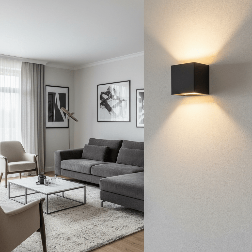 Applique murale LED sans fil à faisceau lumineux réglable