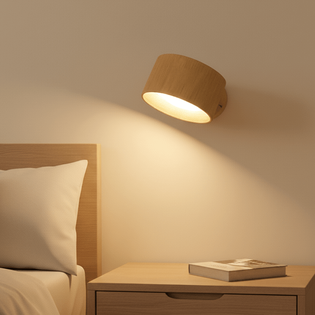 Applique murale LED sans fil rechargeable style nordique pour chambre, couloir et coin lecture