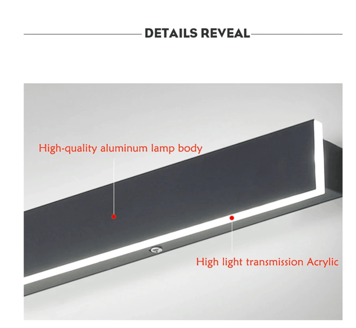 Applique murale LED verticale adhésive – éclairage extérieur élégant résistant aux intempéries