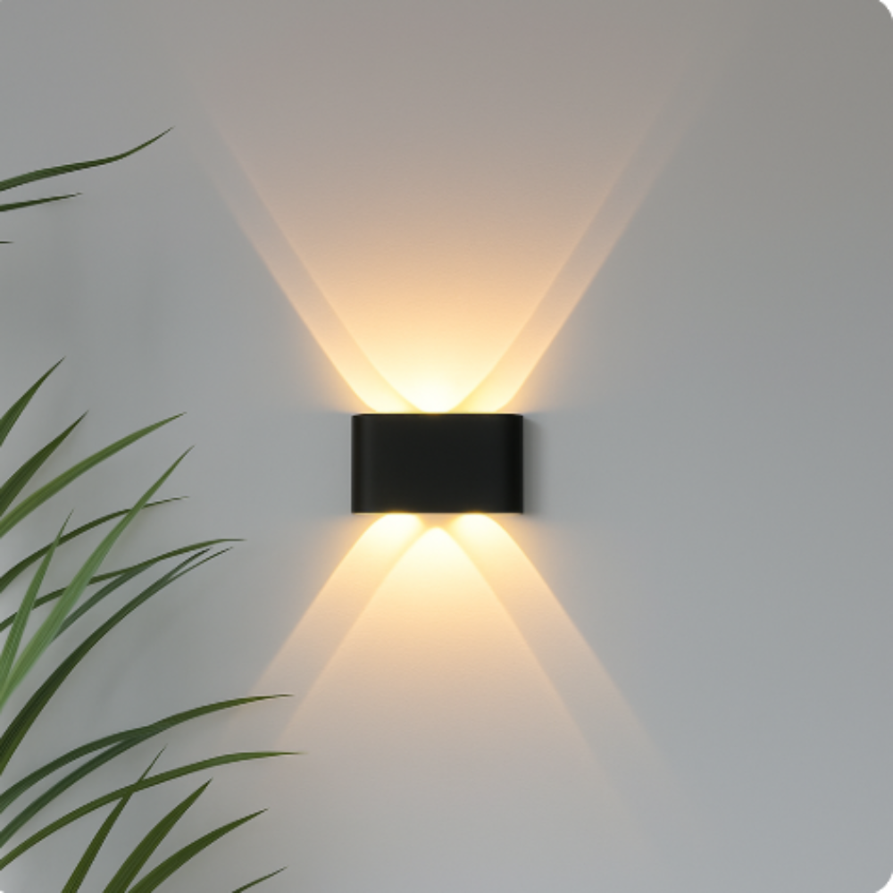 Applique murale moderne d'intérieur et d'extérieur – luminaire LED minimaliste
