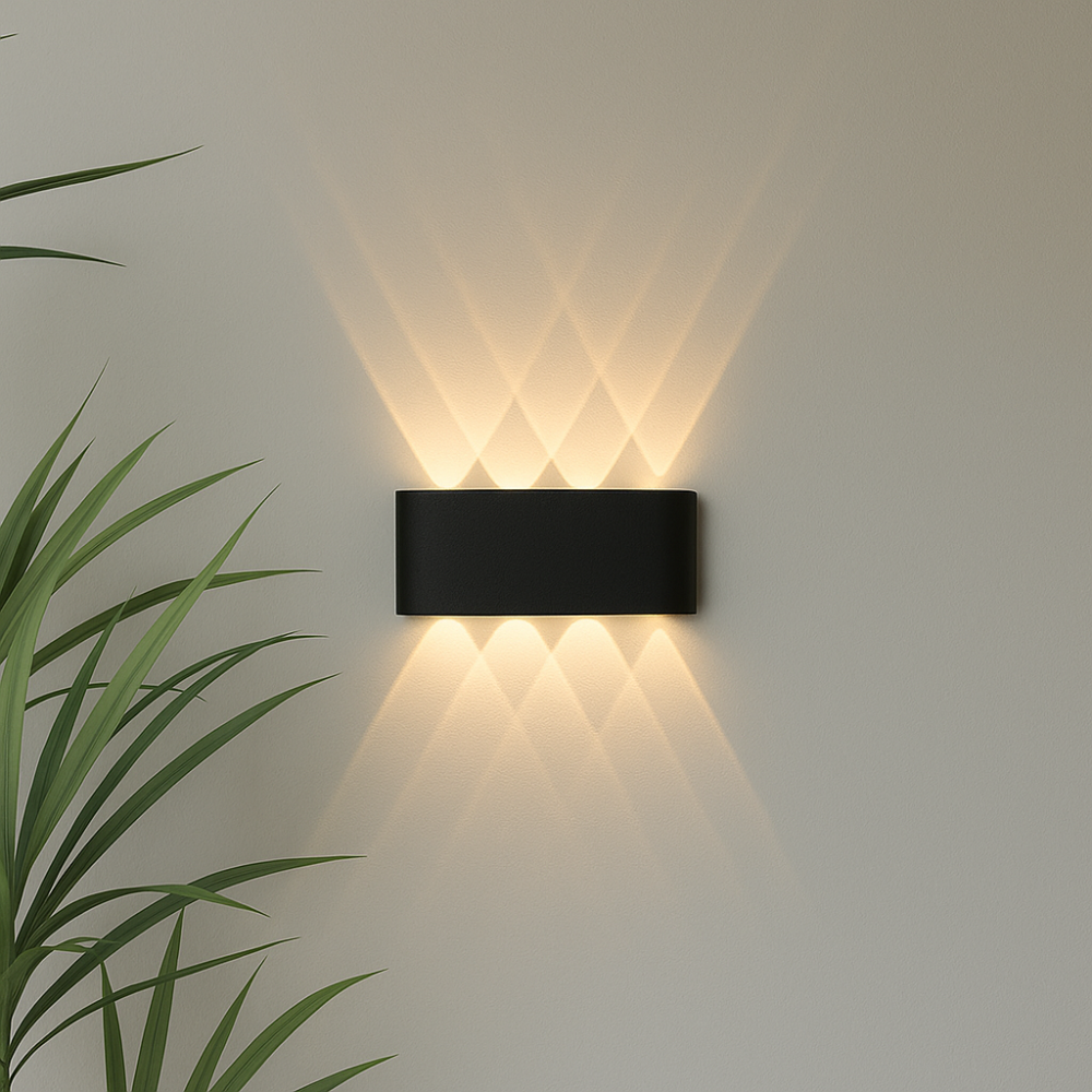 Applique murale moderne d'intérieur et d'extérieur – luminaire LED minimaliste