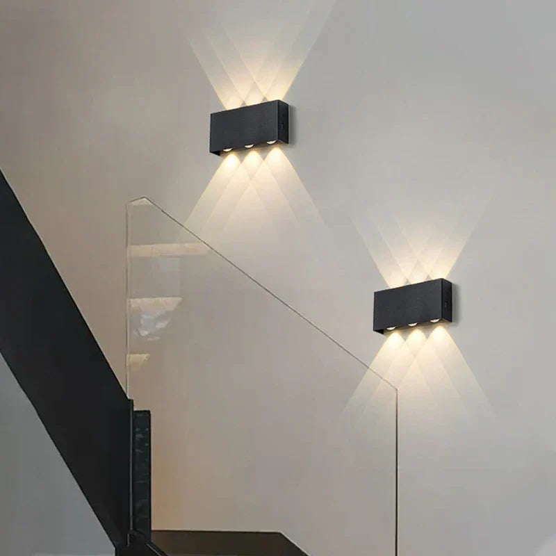 Applique murale rechargeable design minimaliste avec texture bois