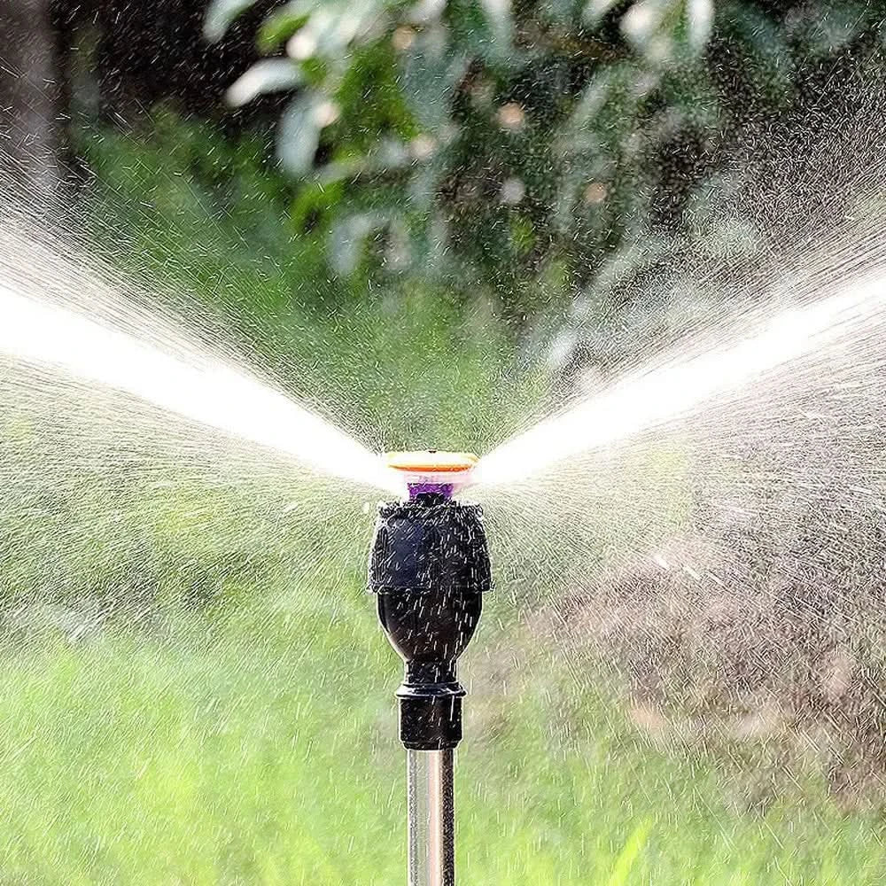 Arroseur de jardin rotatif automatique avec trépied télescopique