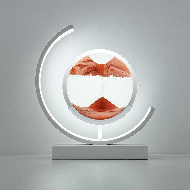 Art de sable lumineux avec paysages des profondeurs marines pour décoration intérieure