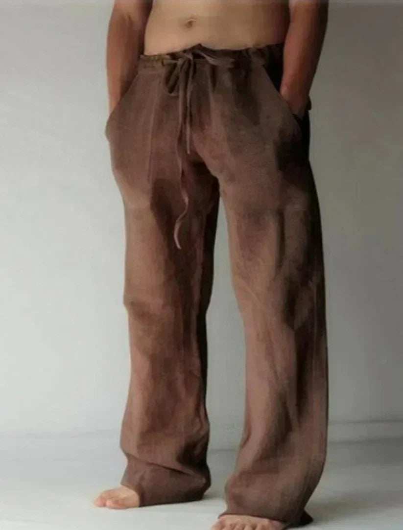 Arthur - Men's Wide Linen Trousers