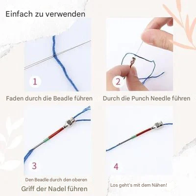 Assortiment d'aiguilles à broder avec code couleur