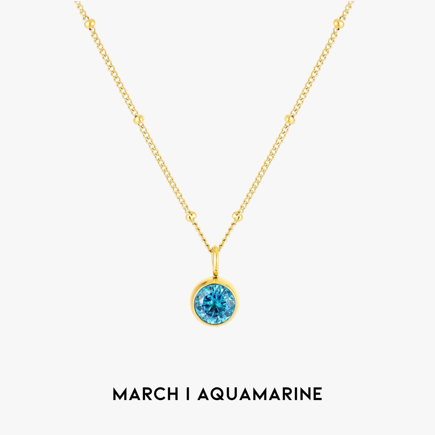 Aurora Birthstone Necklace - A Enchanting Connection