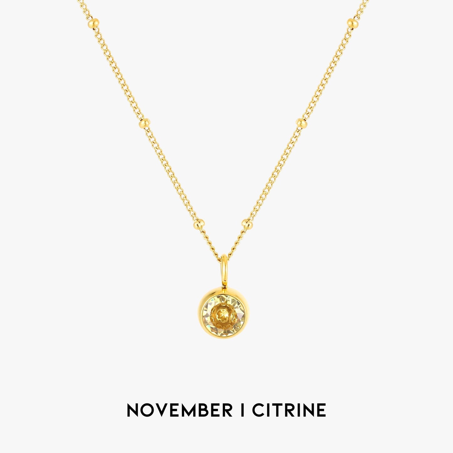 Aurora Birthstone Necklace - A Enchanting Connection