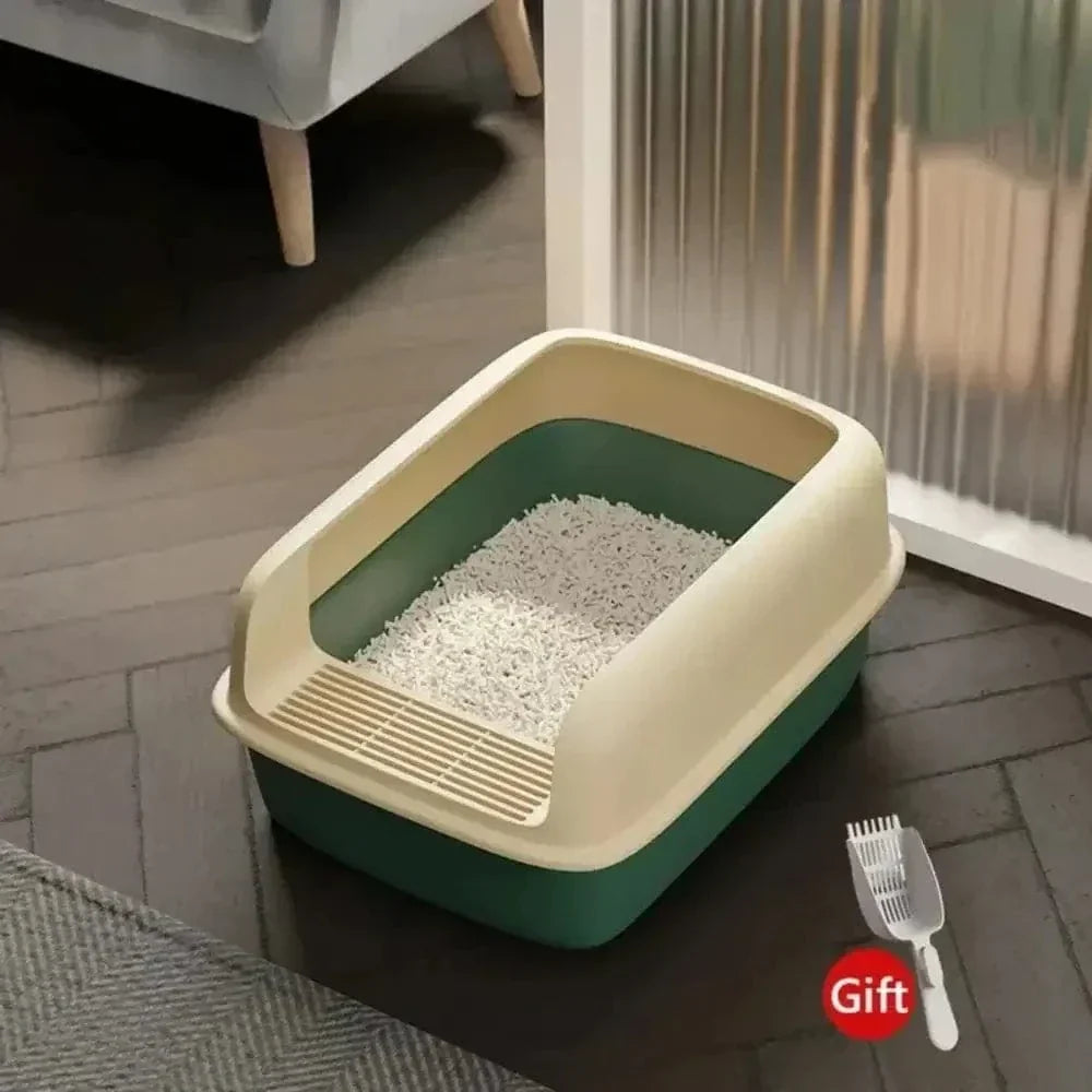 Bac à litière pour chat, largeur 30 cm – compact et hygiénique