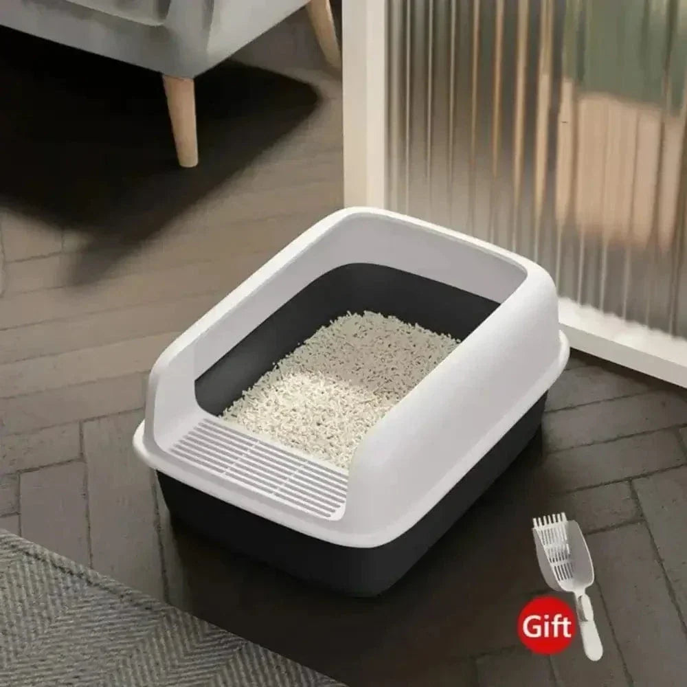 Bac à litière pour chat, largeur 30 cm – compact et hygiénique