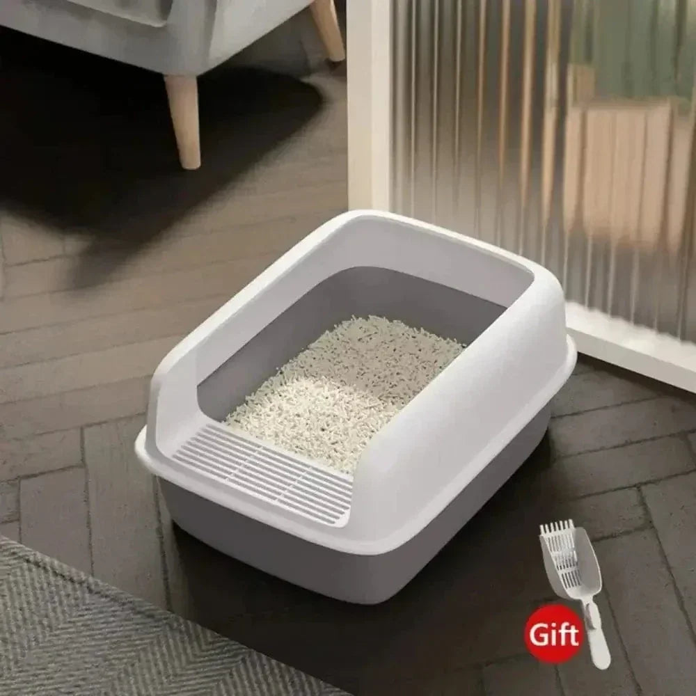 Bac à litière pour chat, largeur 30 cm – compact et hygiénique